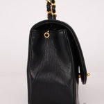 Chanel 1990 Lambskin Small Diana Bag 24K GP - FashioNica