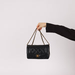 Chanel 1990 Lambskin Small Diana Bag 24K GP - FashioNica