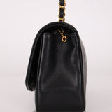 Chanel 1990 Lambskin Small Diana Bag 24K GP - FashioNica