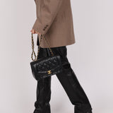 Chanel 1990 Lambskin Small Diana Bag 24K GP - FashioNica