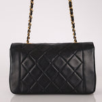 Chanel 1990 Lambskin Small Diana Bag 24K GP - FashioNica