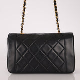 Chanel 1990 Lambskin Small Diana Bag 24K GP - FashioNica