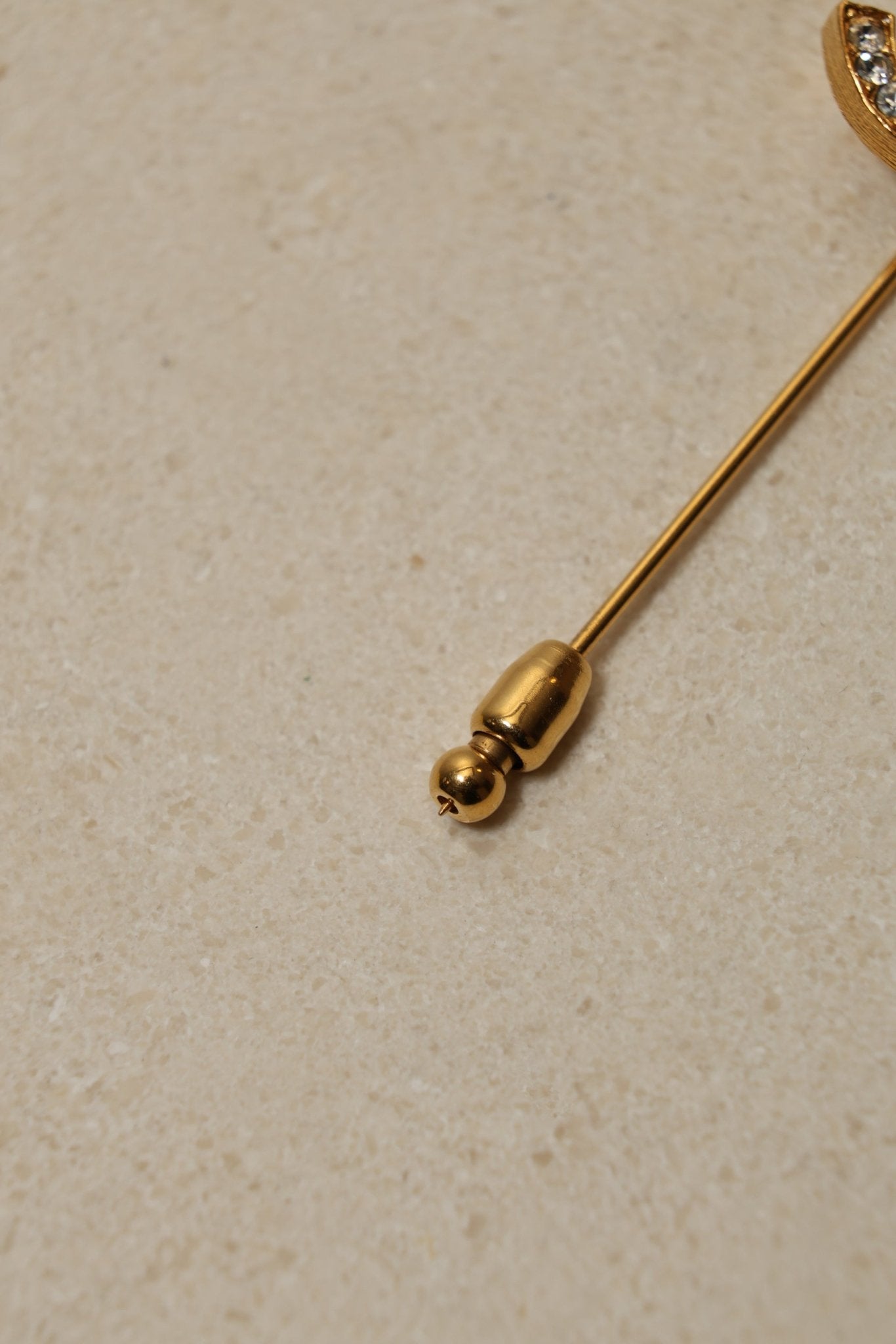 Chanel 1990s CC Crystal Brooch 24K GP - FashioNica