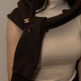 Chanel 1990s CC Crystal Brooch 24K GP - FashioNica