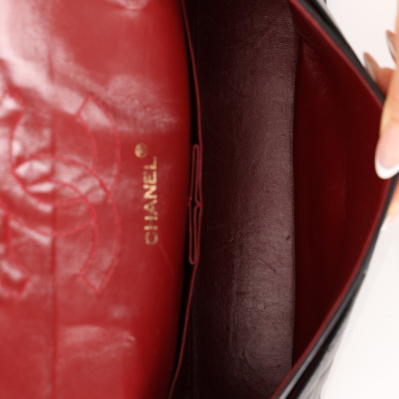 Chanel 1990s Lambskin Small Classic Double Flap 24K GP - FashioNica