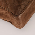 Chanel 1990s Suede Vertical Turnlock Tote 24K GP - FashioNica