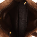 Chanel 1990s Suede Vertical Turnlock Tote 24K GP - FashioNica