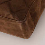 Chanel 1990s Suede Vertical Turnlock Tote 24K GP - FashioNica