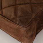 Chanel 1990s Suede Vertical Turnlock Tote 24K GP - FashioNica