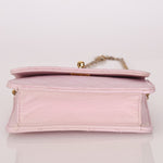 Chanel 1991 Baby Pink Lambskin Mini Square Flap 24K GP - FashioNica