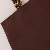 Chanel 1991 Calfskin Chocolate Chunky Chain Tote - FashioNica