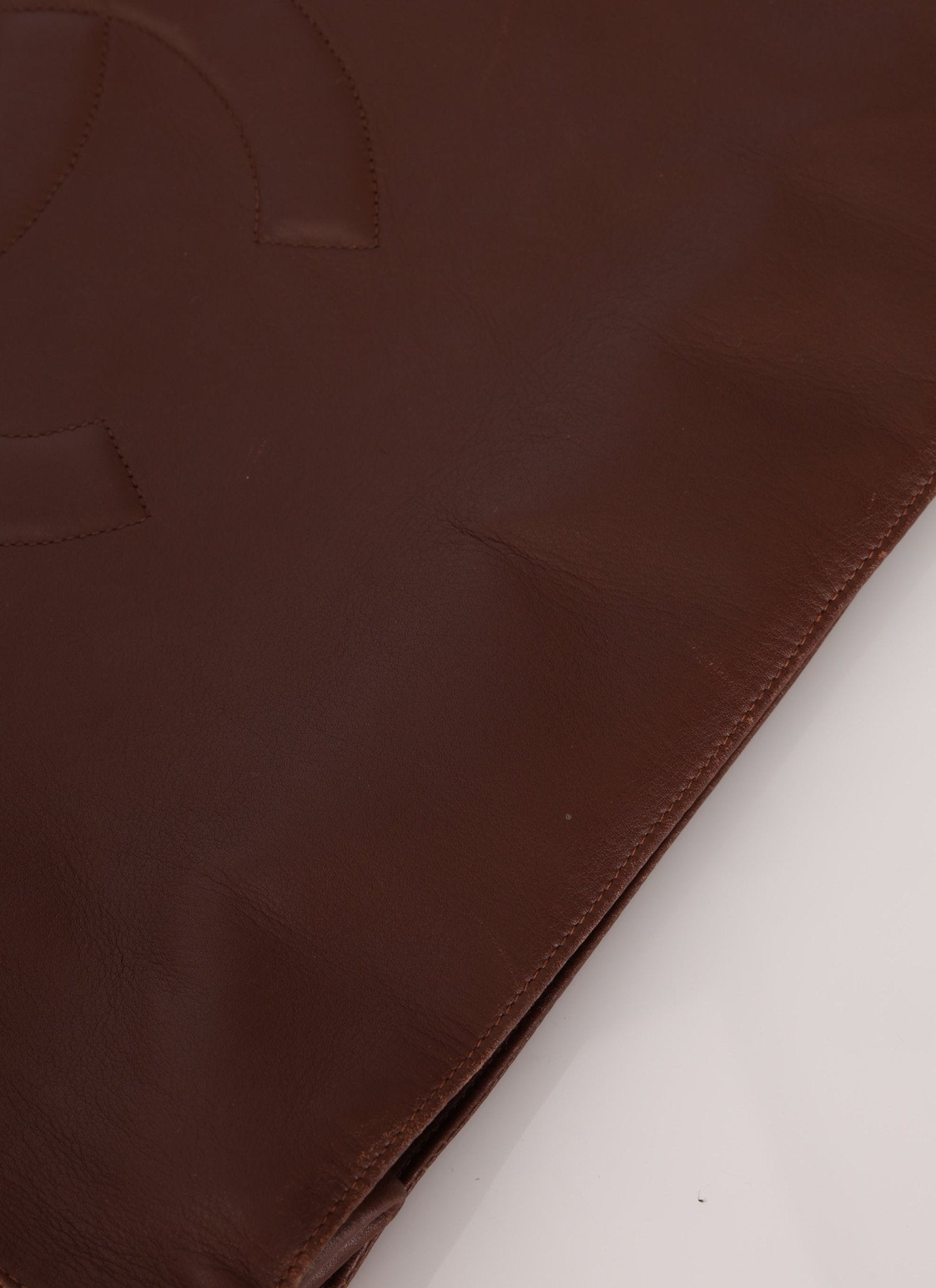 Chanel 1991 Calfskin Chocolate Chunky Chain Tote - FashioNica