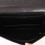 Chanel 1991 Grosgrain Chain Turnlock Single Flap 24k GP - FashioNica