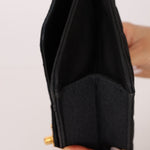 Chanel 1991 Grosgrain Chain Turnlock Single Flap 24k GP - FashioNica