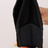 Chanel 1991 Grosgrain Chain Turnlock Single Flap 24k GP - FashioNica