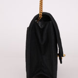 Chanel 1991 Grosgrain Chain Turnlock Single Flap 24k GP - FashioNica