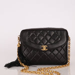 Chanel 1991 Lambskin Diana Bijoux Camera Bag 24K GP - FashioNica
