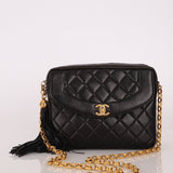 Chanel 1991 Lambskin Diana Bijoux Camera Bag 24K GP - FashioNica