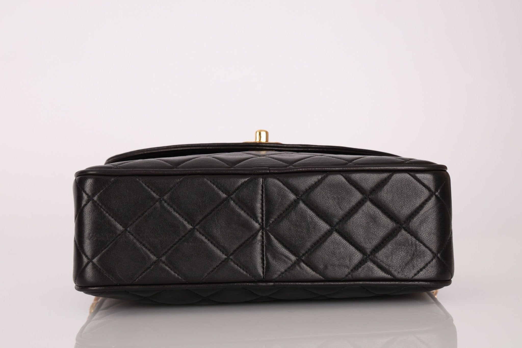 Chanel 1991 Lambskin Diana Bijoux Camera Bag 24K GP - FashioNica