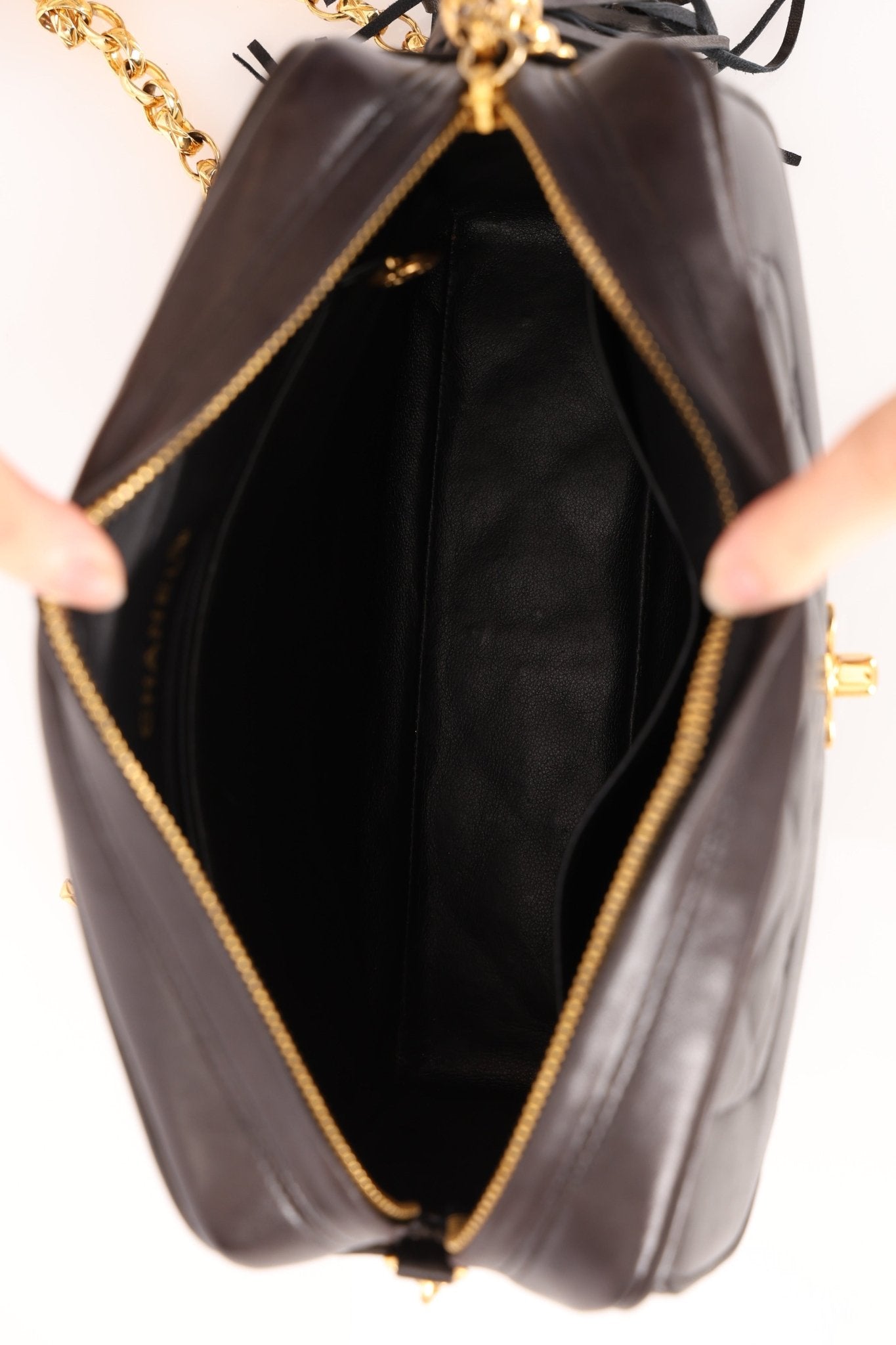 Chanel 1991 Lambskin Diana Bijoux Camera Bag 24K GP - FashioNica