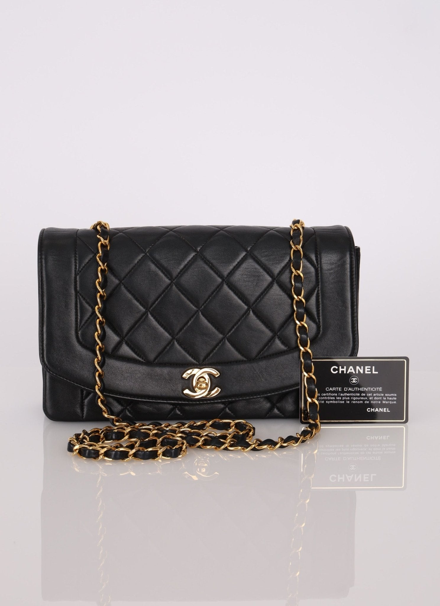 Chanel 1991 Lambskin Medium Diana - FashioNica