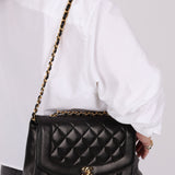Chanel 1991 Lambskin Medium Diana - FashioNica
