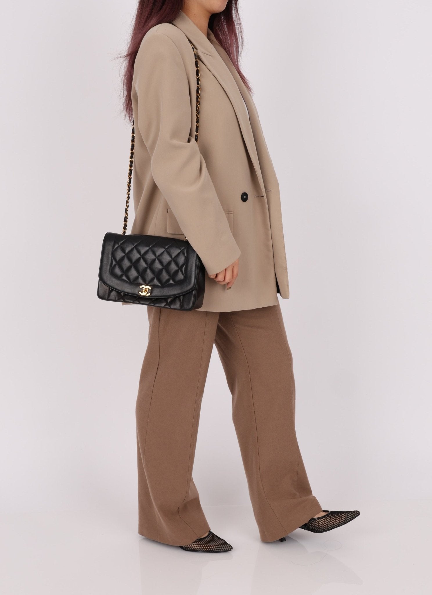 Chanel 1991 Lambskin Medium Diana - FashioNica