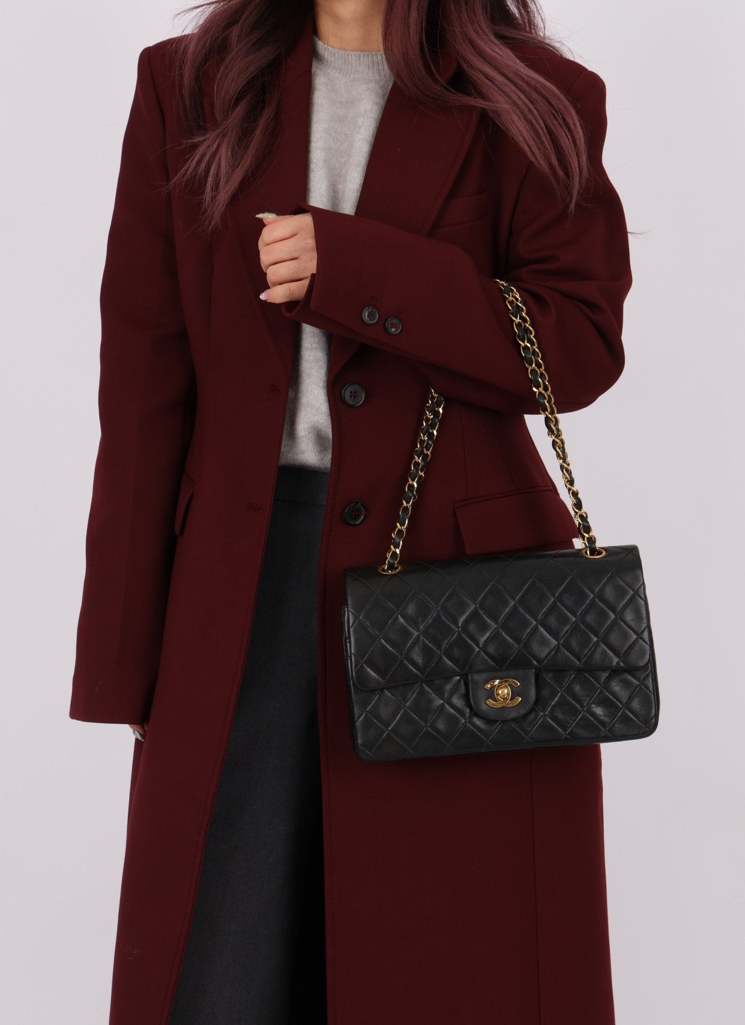 Chanel 1991 Lambskin Medium Double Flap - FashioNica