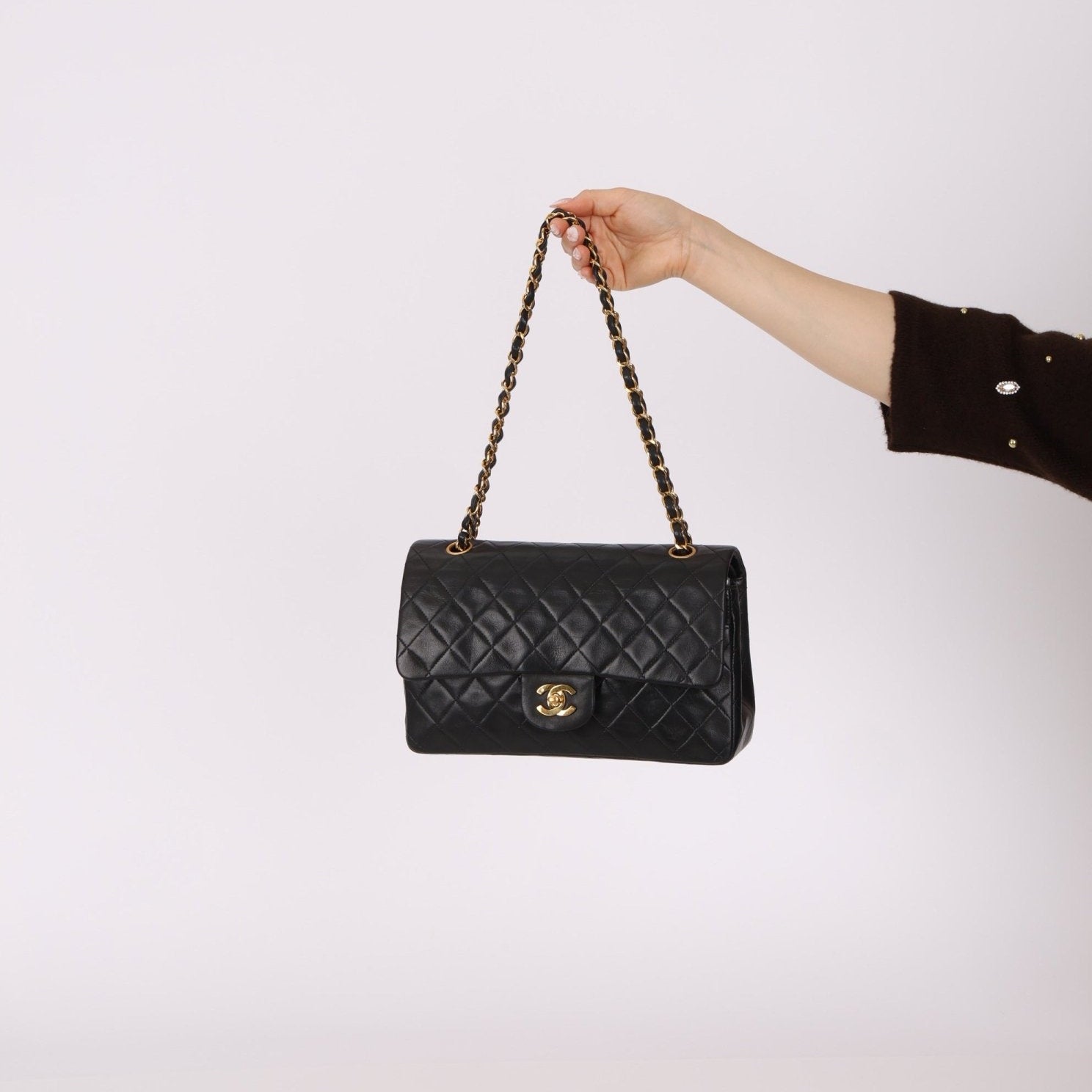 Chanel 1991 Lambskin Medium Double Flap - FashioNica