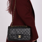 Chanel 1991 Lambskin Medium Double Flap - FashioNica