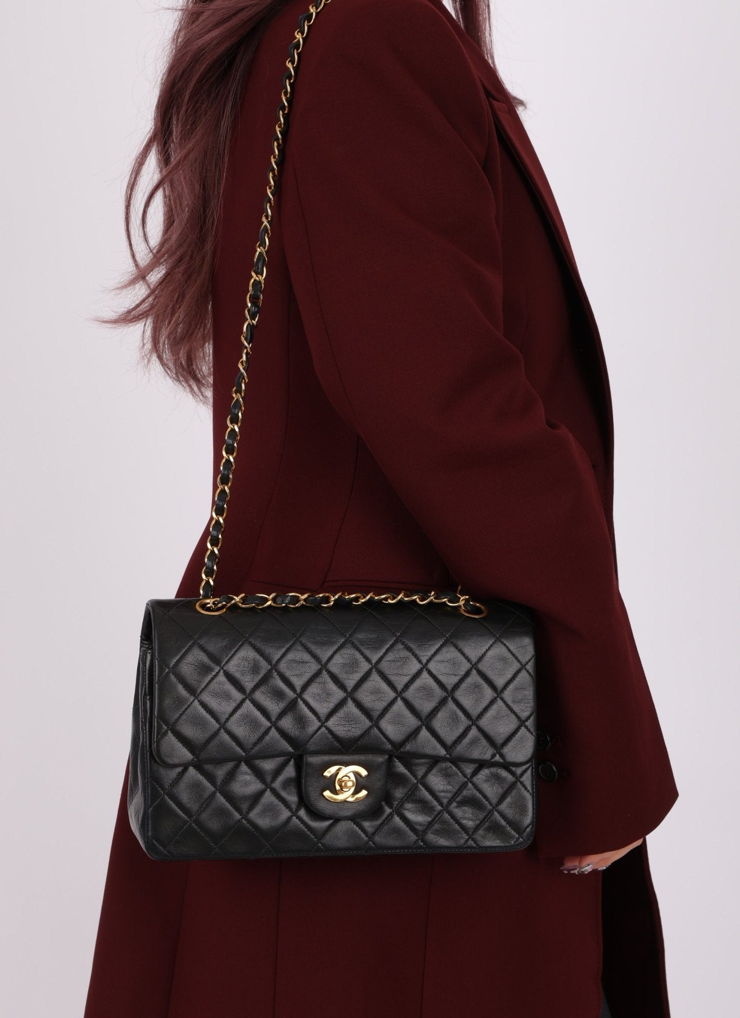 Chanel 1991 Lambskin Medium Double Flap - FashioNica