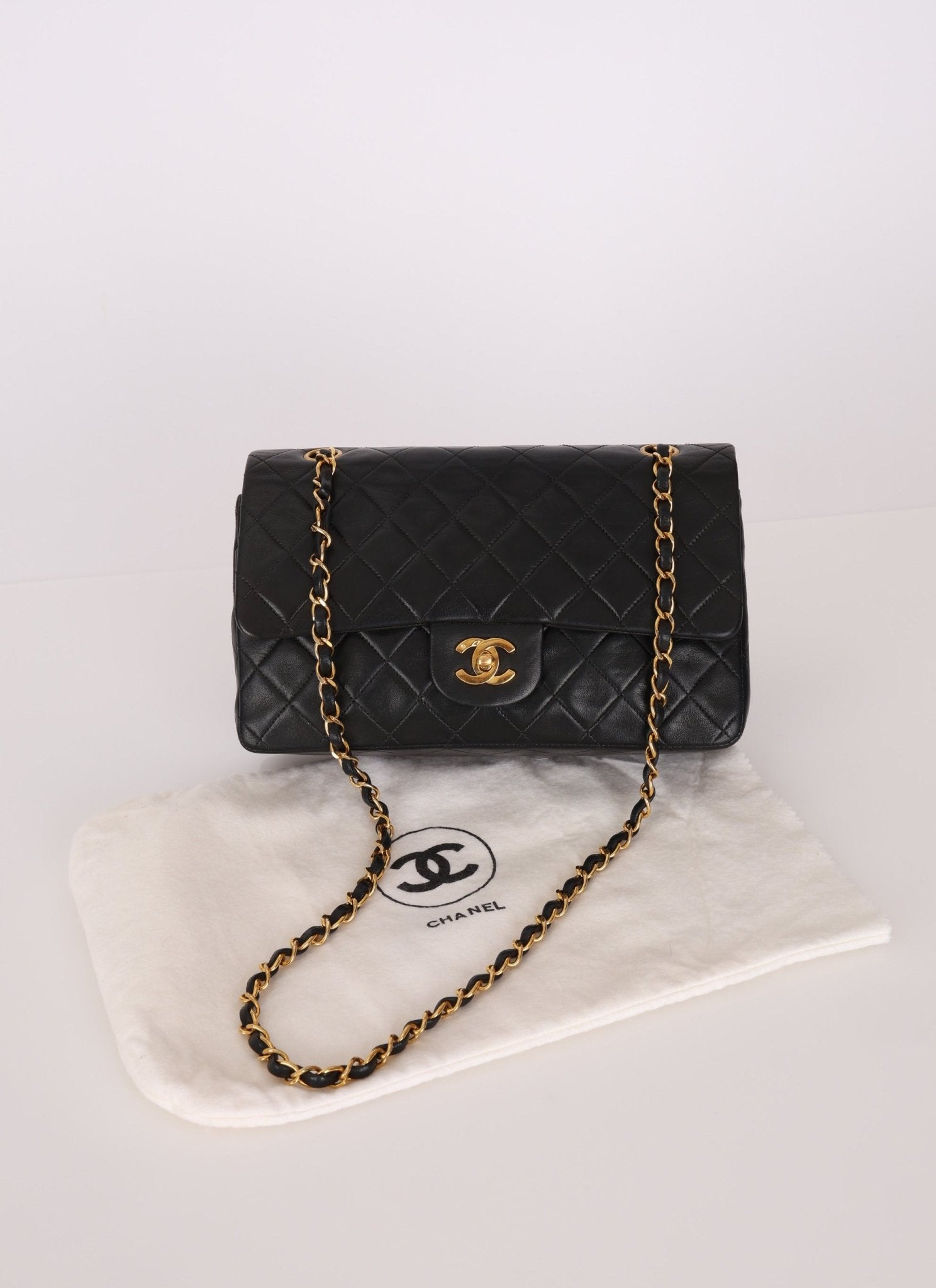 Chanel 1991 Lambskin Medium Double Flap - FashioNica