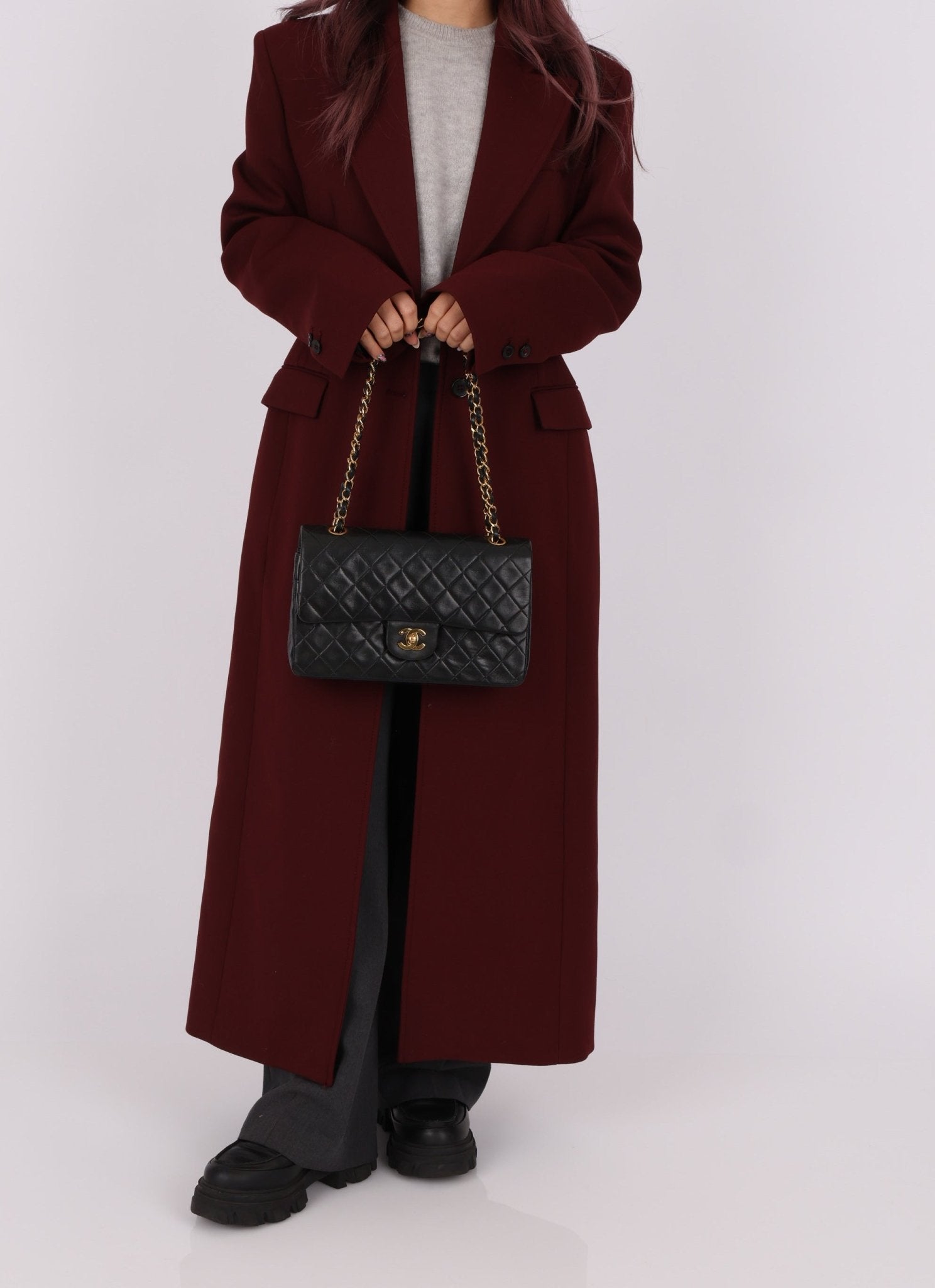 Chanel 1991 Lambskin Medium Double Flap - FashioNica