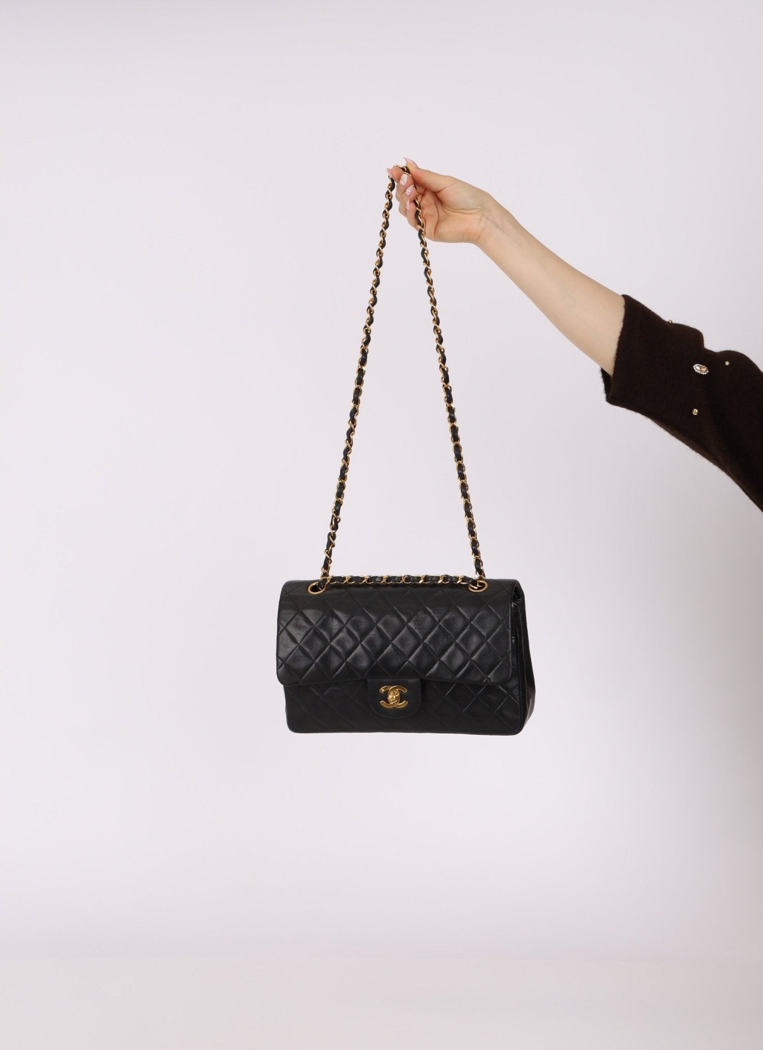 Chanel 1991 Lambskin Medium Double Flap - FashioNica