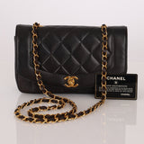 Chanel 1991 Lambskin Small Diana - FashioNica
