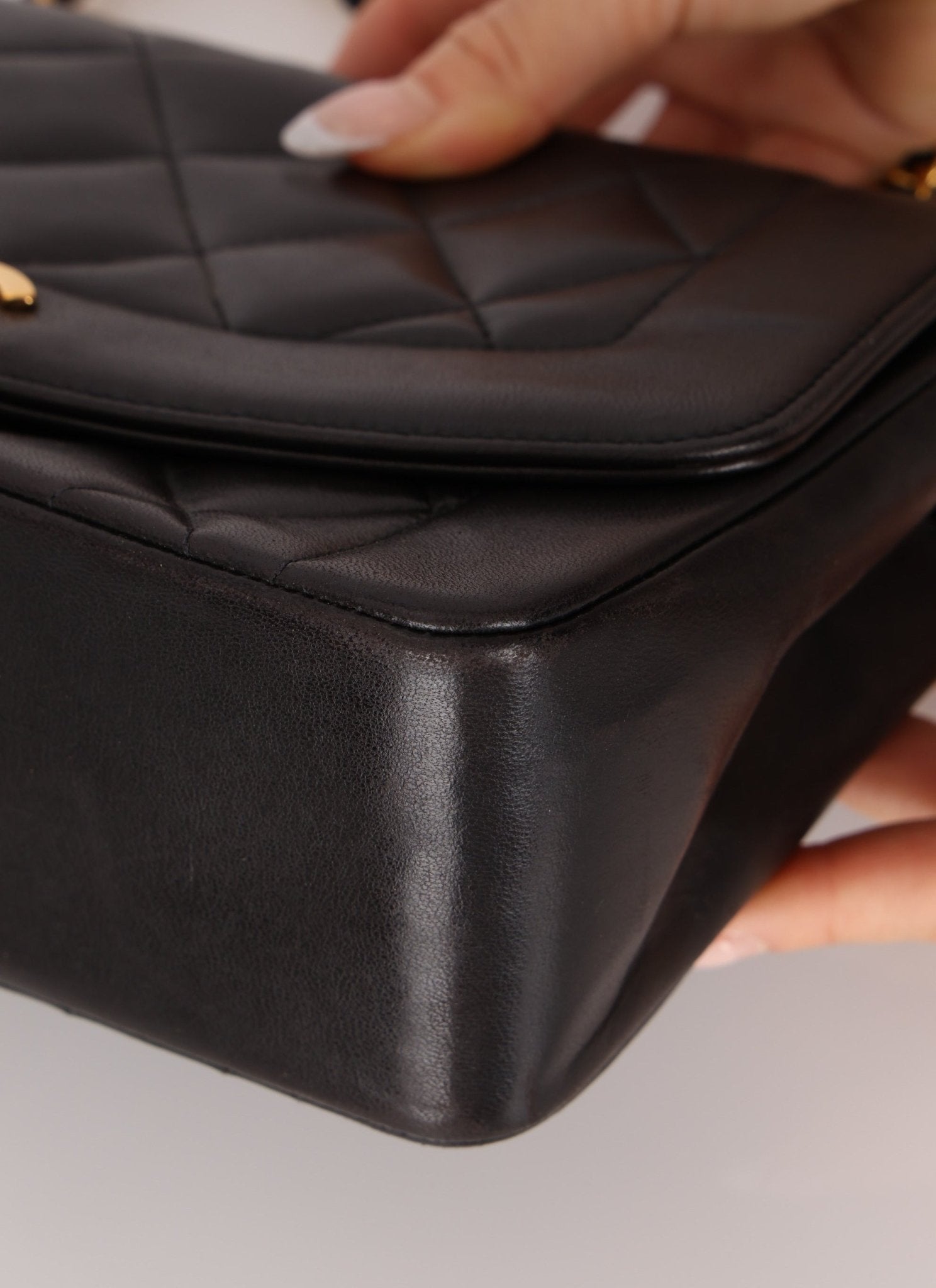 Chanel 1991 Lambskin Small Diana - FashioNica