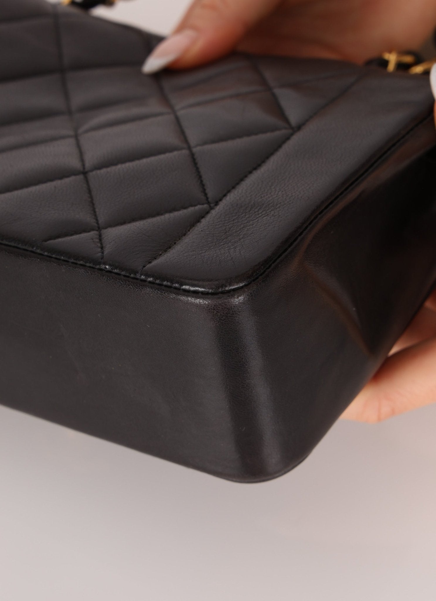 Chanel 1991 Lambskin Small Diana - FashioNica