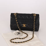 Chanel 1991 Lambskin Turnlock Single Flap 24k GP - FashioNica