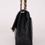 Chanel 1991 Lambskin Turnlock Single Flap 24k GP - FashioNica
