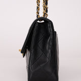 Chanel 1991 Lambskin Turnlock Single Flap 24k GP - FashioNica