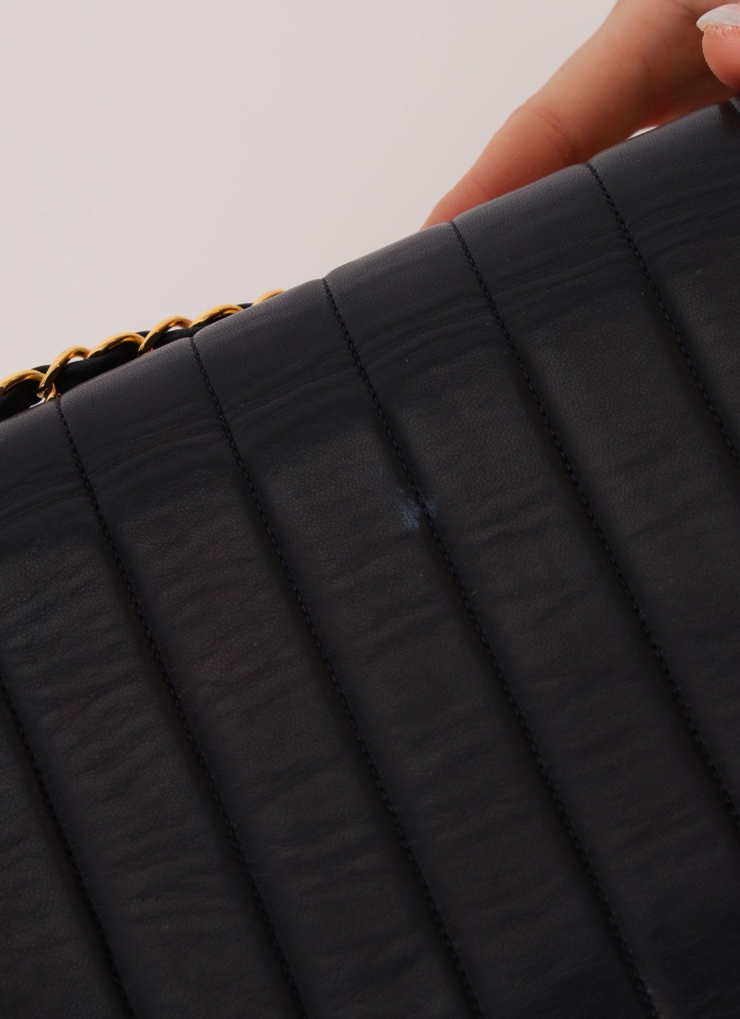 Chanel 1991 Lambskin Vertical Small Flap - FashioNica