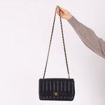 Chanel 1991 Lambskin Vertical Small Flap - FashioNica