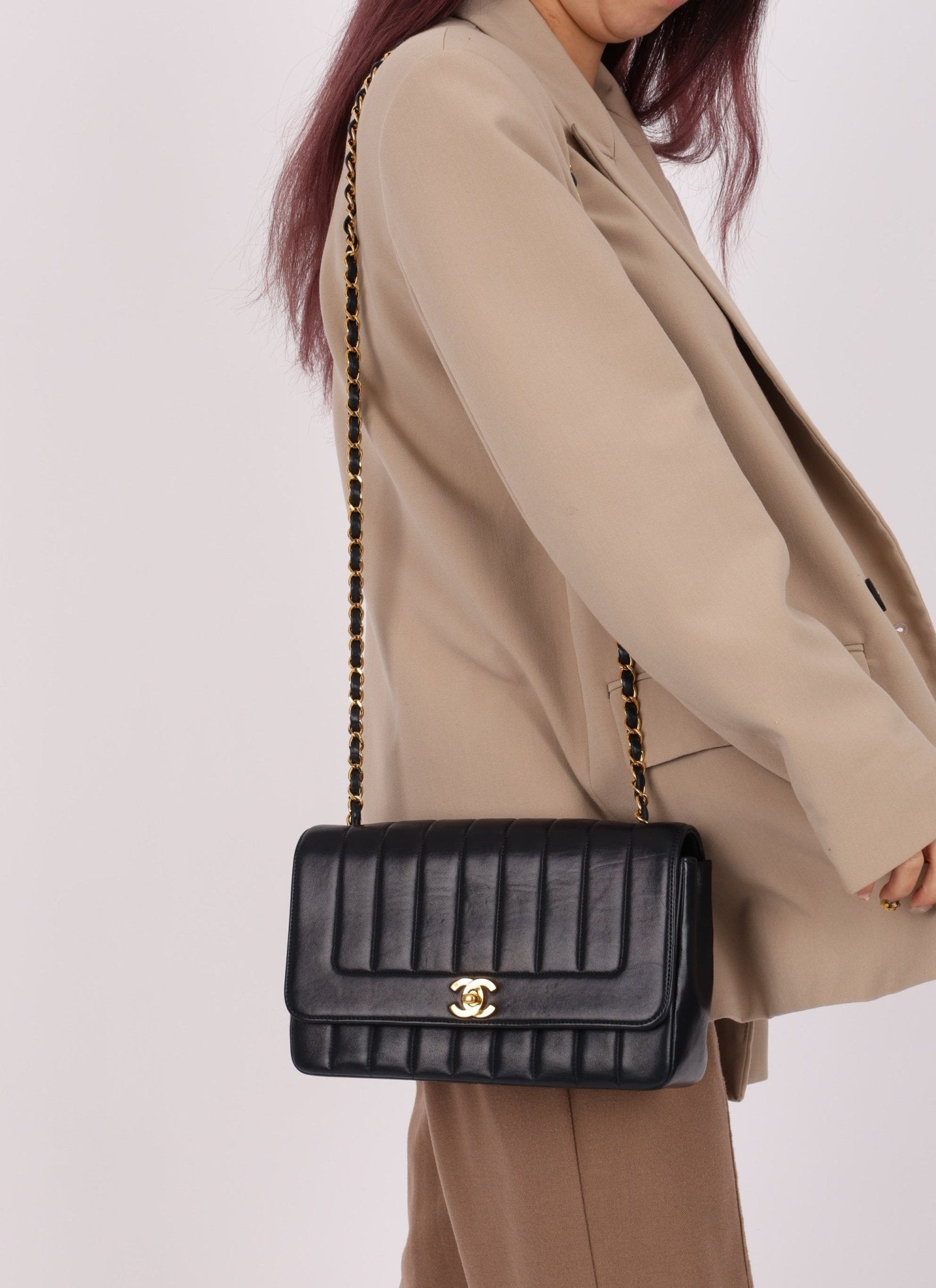Chanel 1991 Lambskin Vertical Small Flap - FashioNica