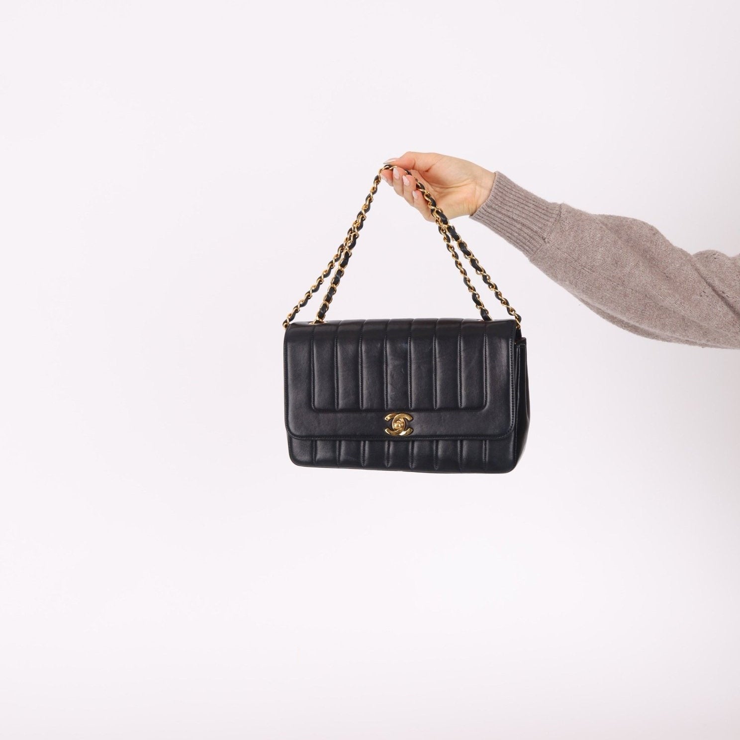 Chanel 1991 Lambskin Vertical Small Flap - FashioNica