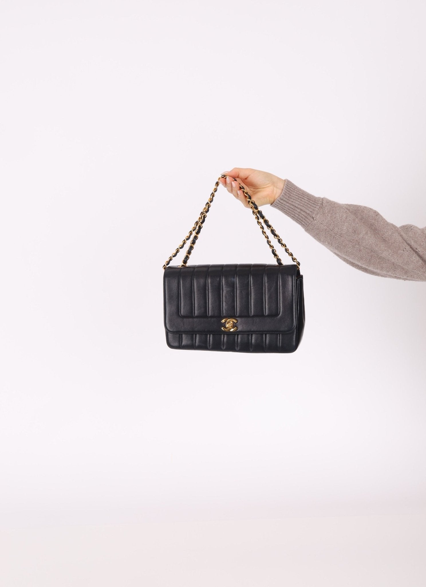 Chanel 1991 Lambskin Vertical Small Flap - FashioNica