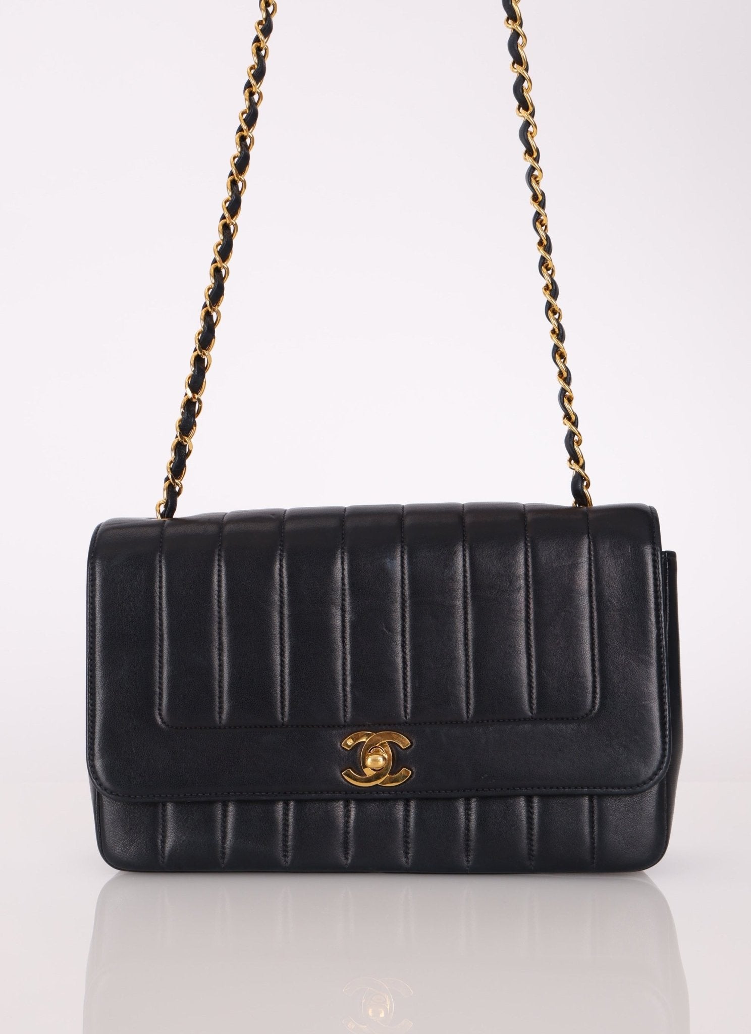 Chanel 1991 Lambskin Vertical Small Flap - FashioNica