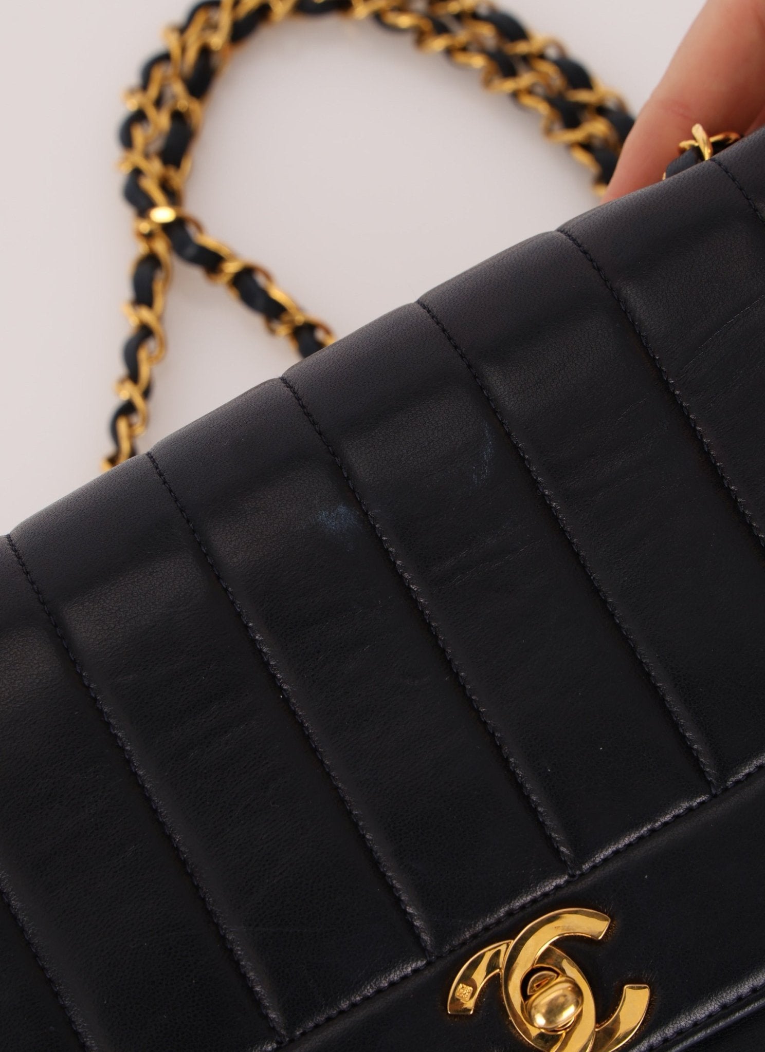 Chanel 1991 Lambskin Vertical Small Flap - FashioNica