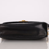 Chanel 1991 Lambskin XL Logo Coco Mark Chain Shoulder Bag 24K GP - FashioNica