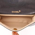 Chanel 1991 Lambskin XL Logo Coco Mark Chain Shoulder Bag 24K GP - FashioNica