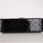 Chanel 1991 Patent XL CC Jumbo Single Flap - FashioNica